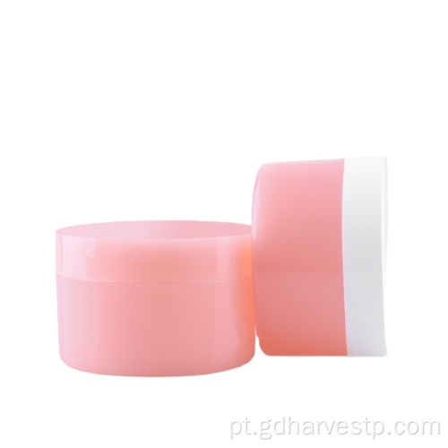 Frasco Jaram de plástico redondo de creme de cuidado cosmético PP